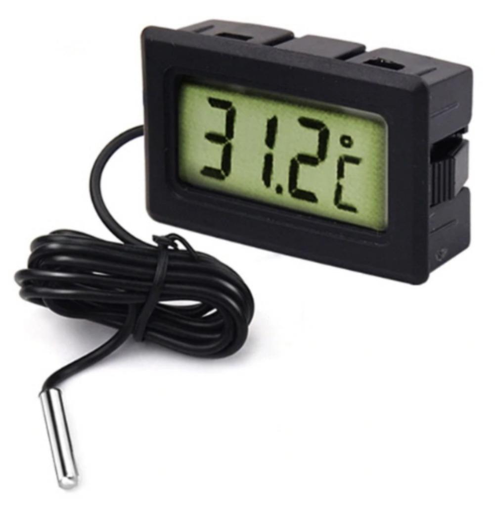Voiture Lcd Digital Clip Thermomètre Horloge Numérique Led Horloge
