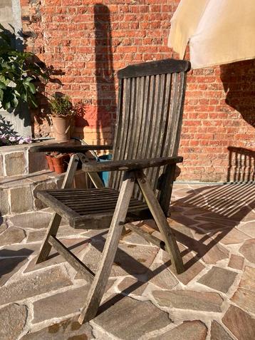 2 tuinstoelen teak beschikbaar voor biedingen