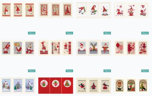 Cartes de vœux brodées pour Noël, Hobby & Loisirs créatifs, Broderie & Machines à broder, Neuf, Set à broder, Envoi