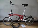 Brompton rode M6R in uitstekende staat! + lock and rec band, Versnellingen, Brompton, Zo goed als nieuw, Totaal opvouwbaar