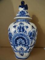 Vase bleu de Delft antique vase à couvercle antique 27cm, Enlèvement ou Envoi