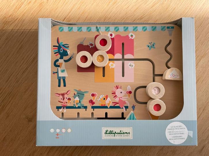 Lilliputiens Ijskraam Mix & Match schuifpuzzel, Enfants & Bébés, Jouets | Jouets en bois, Neuf, Enlèvement ou Envoi