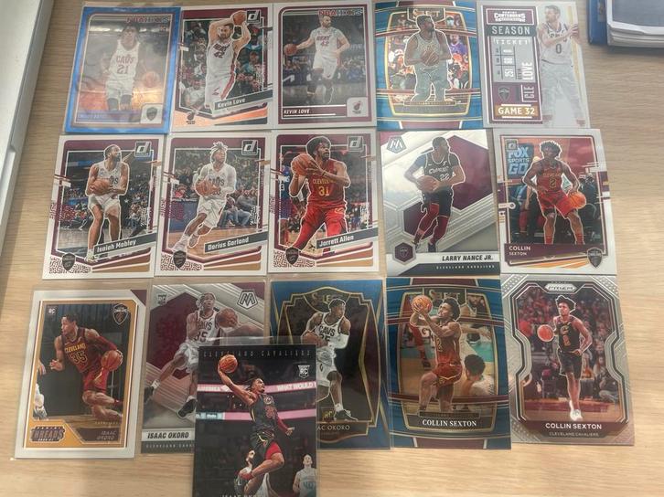 16 Cleveland Cavaliers kaarten, Hobby en Vrije tijd, Stickers en Plaatjes, Nieuw, Meerdere plaatjes, Ophalen of Verzenden