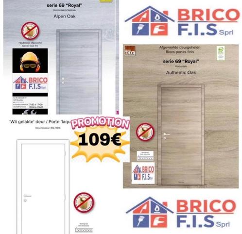 Porte complete finie thys, Doe-het-zelf en Bouw, Raamkozijnen en Schuifdeuren, Nieuw, Overige typen, Hout, Ophalen