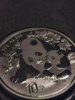 China, 10 Yuan 2024,Panda, BU, 1 Oz Silver 999%., Asie centrale, Enlèvement ou Envoi, Monnaie en vrac, Argent