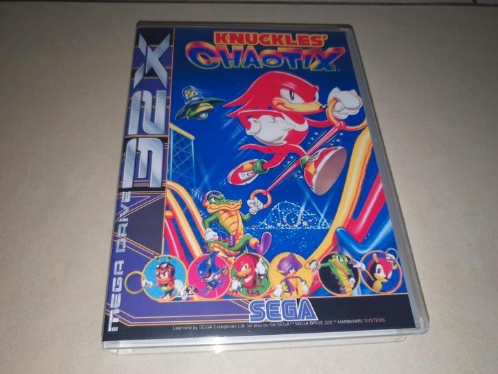 Knuckles Chaotix Sega 32X Game Case, Games en Spelcomputers, Games | Sega, Zo goed als nieuw, Verzenden