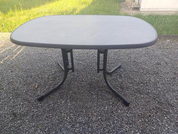 tuintafel, Tuin en Terras, Tuintafels, Ophalen, Zo goed als nieuw, Ovaal, Overige materialen