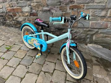 Decathlon Btwin 16" 4-6 jaar Blue Princess kinderfiets beschikbaar voor biedingen