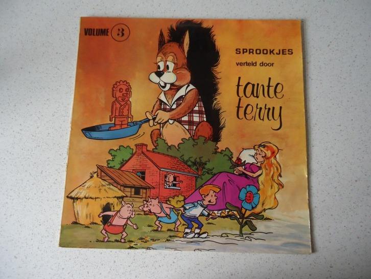 Vintage Sprookjes LP "Verteld door Tante Terry" Volume 3., Cd's en Dvd's, Vinyl | Kinderen en Jeugd, Gebruikt, Verhaal of Sprookje