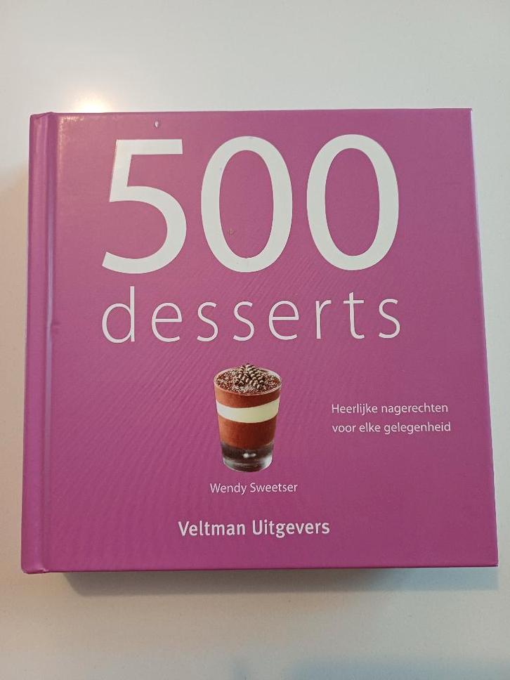 Kookboek 500 desserts, Boeken, Kookboeken, Nieuw, Taart, Gebak en Desserts, Ophalen of Verzenden