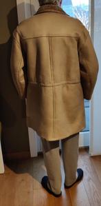 Lederen winterjas voor heren, in gekeerd lam, Ophalen of Verzenden, Gedragen, Maat 52/54 (L), Bruin