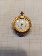 Remontoir cylindre 10 rubis 18k zak horloge, Ophalen of Verzenden, Goud