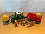 Playmobil Tractor met aanhangwagen 6130, Ophalen of Verzenden, Zo goed als nieuw, Complete set