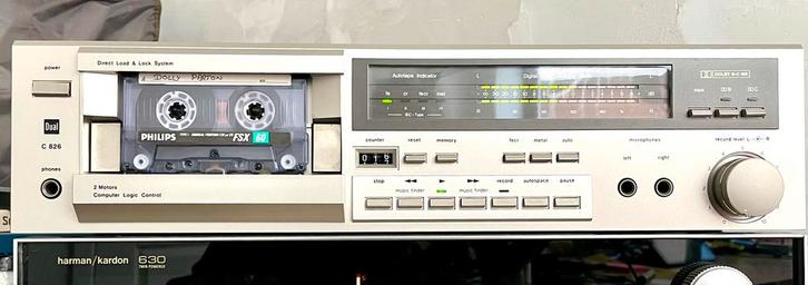 Dual C 826 cassette deck, Audio, Tv en Foto, Cassettedecks, Enkel, Tiptoetsen, Tape counter, Ophalen