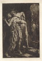 Henry de Groux ets aquatint "La Torture par l' Esperance", Enlèvement