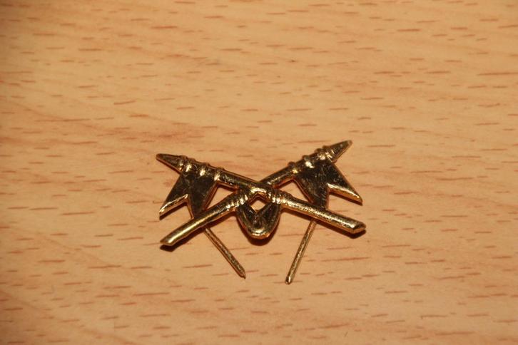 ABL „Lanciers” -kenteken (goud), Verzamelen, Militaria | Algemeen, Landmacht, Embleem of Badge, Verzenden