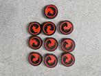 Star Wars Armada Promo 10 Acrylic Navigate tokens black red, Comme neuf, Enlèvement ou Envoi, FFG