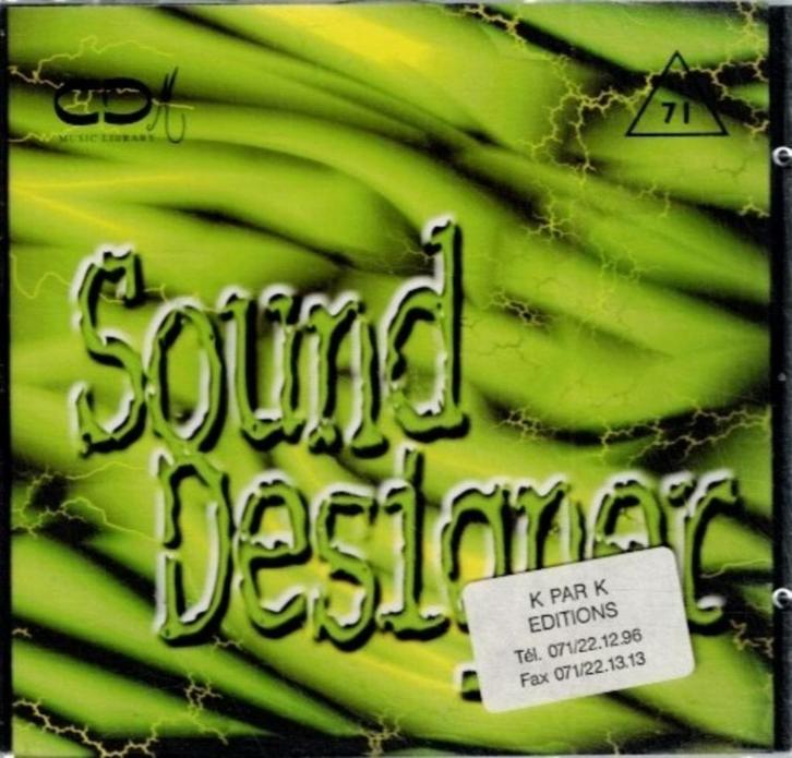 cd   -   sound designer, CD & DVD, CD | Autres CD, Enlèvement ou Envoi