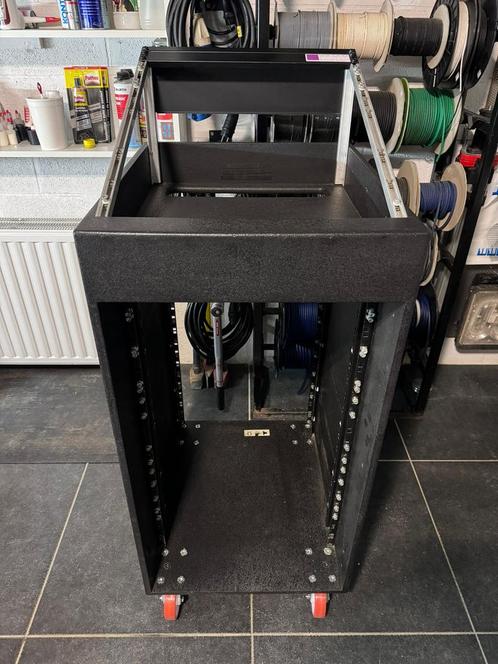 DISCOBAR-RÉGIE-FLIGHT CASE-RACK 19" op wielen, Muziek en Instrumenten, Behuizingen en Koffers, Zo goed als nieuw, Flightcase, Ophalen