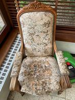 Voltaire fauteuils, Minder dan 75 cm, Gebruikt, Ophalen of Verzenden, Hout
