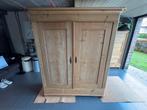 Oude grenen kleerkast, Huis en Inrichting, Kasten | Kleerkasten, Ophalen, Met plank(en), Gebruikt, 150 tot 200 cm