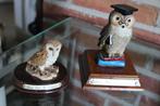 Series uiltjes, owls, hiboux., Ophalen of Verzenden, Zo goed als nieuw, Vogel, Beeldje of Figuurtje