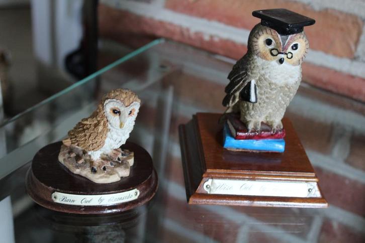 Series uiltjes, owls, hiboux., Verzamelen, Dierenverzamelingen, Zo goed als nieuw, Beeldje of Figuurtje, Vogel, Ophalen of Verzenden