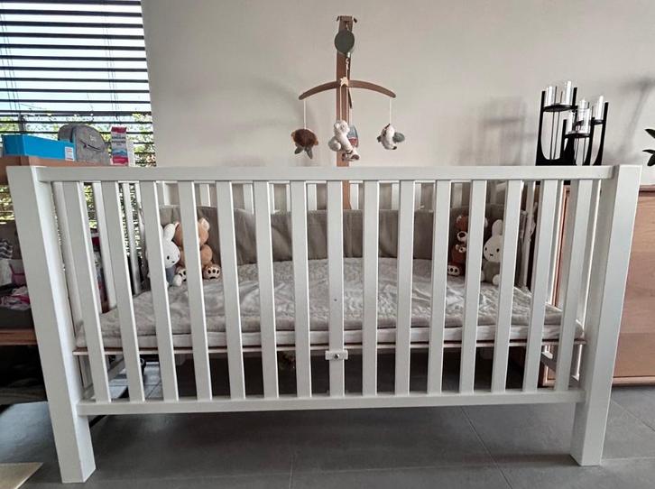 Tweelingenpark Quax met toebehoren, Kinderen en Baby's, Babyparken, Gebruikt, Rechthoekig, In hoogte verstelbaar, Boxkleed, Ophalen