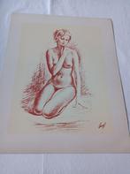 Reproductie mijmerend naakt, Antiek en Kunst, Ophalen