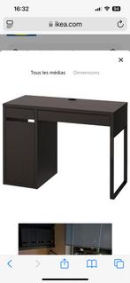 Bureau ikea noir, Huis en Inrichting, Bureaus, Ophalen, Zo goed als nieuw, Bureau