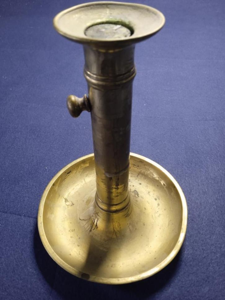 Bougeoir, Antiek en Kunst, Antiek | Kandelaars, Koper of Brons, Ophalen of Verzenden