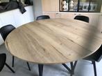 ronde tafel, Huis en Inrichting, Tafels | Eettafels, Ophalen, Zo goed als nieuw, Vijf personen of meer, Rond