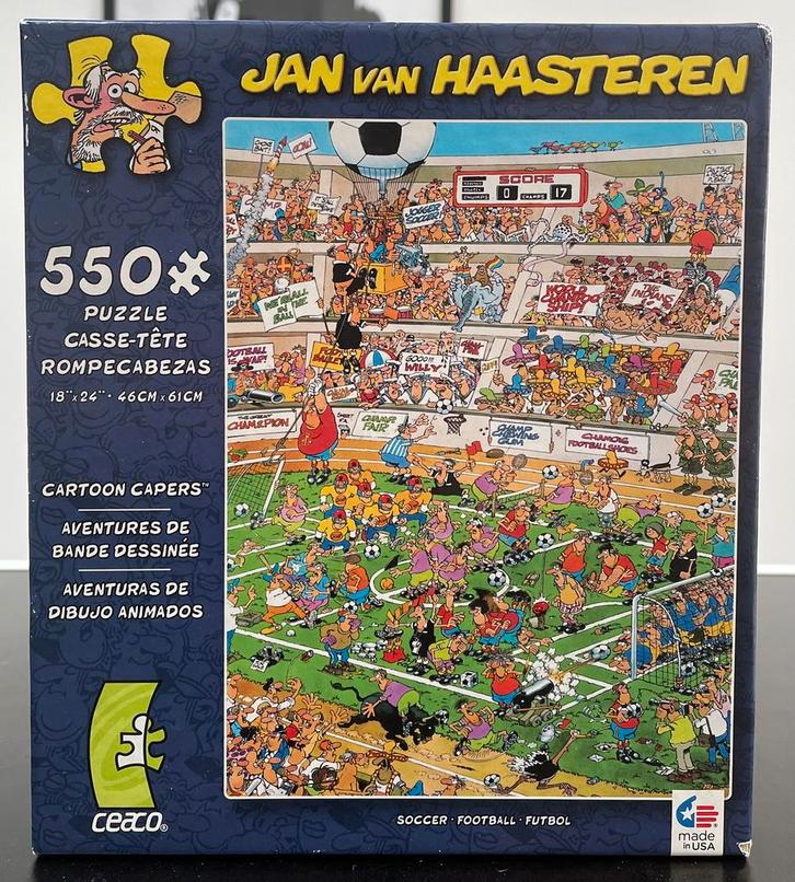 Puzzel Jan Van Haasteren - 550 stukken - Soccer, Hobby en Vrije tijd, Denksport en Puzzels, Gebruikt, Ophalen
