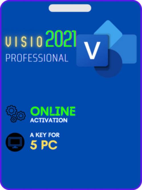 Microsoft Visio 2021 Professional (5PC), Informatique & Logiciels, Systèmes d'exploitation, Neuf, Windows, Enlèvement ou Envoi