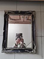 spiegel zwart met gouden patine, Moins de 100 cm, Enlèvement, Utilisé, Rectangulaire