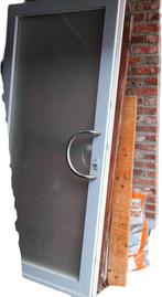 A vendre porte pvc extérieure vitrée grise 1080x2150, Bricolage & Construction, Vitres, Châssis & Fenêtres, Double vitrage, 160 cm ou plus