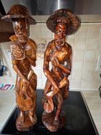 Haitiaanse handgesneden houten beelden. Antiek., Antiek en Kunst, Kunst | Beelden en Houtsnijwerken, Ophalen