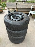 pneus hiver + jantes 185/65 R15 T continantal, Auto-onderdelen, Banden en Velgen, Ophalen, Gebruikt, 15 inch, Banden en Velgen