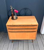 Mooi vintage dressoir licht hout jaren ‘60, Ophalen, Met deur(en), 50 tot 100 cm, Zo goed als nieuw