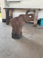 Stenen Olifant 60 cm, Tuin en Terras, Tuinbeelden, Ophalen, Zo goed als nieuw, Dierenbeeld