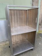 Horeca grote karretjes op wielen, inox 100 x 180 x 74 cm, Autres types, Enlèvement ou Envoi