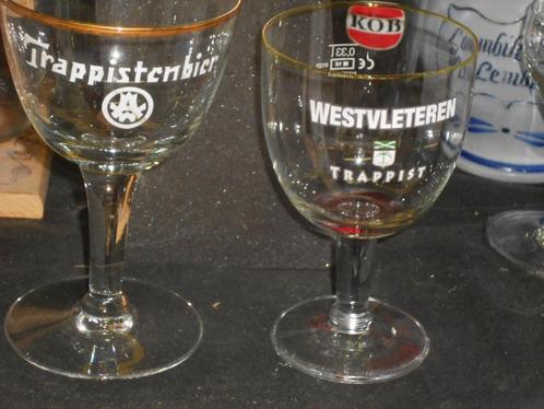 Bierglazen.La Chouffe.Houblon.Orval.Westvleteren, Verzamelen, Biermerken, Zo goed als nieuw, Glas of Glazen, De Koninck, Ophalen of Verzenden