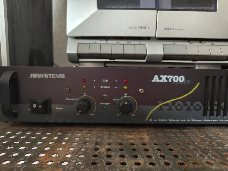 JB systems ax700 amp versterker, TV, Hi-fi & Vidéo, Amplificateurs & Ampli-syntoniseurs, Utilisé, Stéréo, 120 watts ou plus, Autres marques