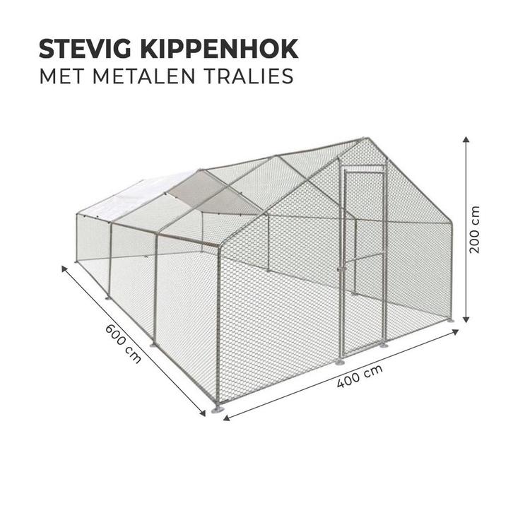 MaxxPet Kippenren Kippenhok 6X3X2, Dieren en Toebehoren, Overige Dieren-accessoires, Nieuw, Ophalen