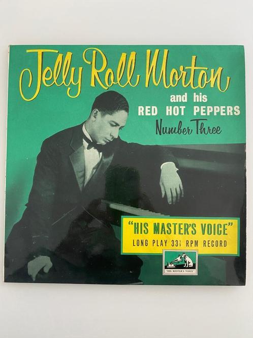 LP Jelly Roll Morton And His Red Hot Peppers And Trio Nr 3, Cd's en Dvd's, Vinyl | Jazz en Blues, Gebruikt, Jazz, Voor 1940, 10 inch