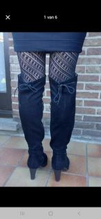 Overknees daim laarzen Tamaris zwart mt 38 als nieuw, Kleding | Dames, Schoenen, Tamaris, Hoge laarzen, Zwart, Ophalen of Verzenden