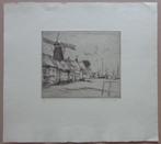 ARMAND APOL / LOT 2 WERKEN / ZW-W ETS / 34x38cm / SIG, Antiek en Kunst, Ophalen of Verzenden