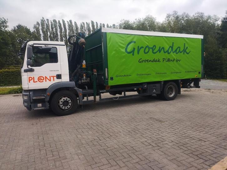 MAN TGM 18.250, Auto's, Vrachtwagens, Particulier, MAN, Diesel, Euro 5, Automaat, Wit, Grijs, Stof, Ophalen