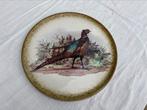 Groot bord fazant jacht 34 cm keramiek Italy, Ophalen of Verzenden