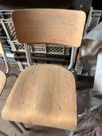 Stapelbare houte vintage stoelen, Ophalen, Gebruikt, Hout
